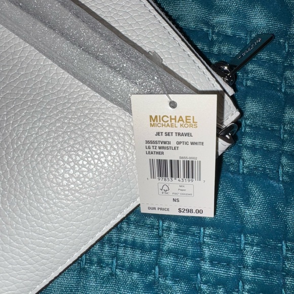 Michael Kors white Studded Clutch